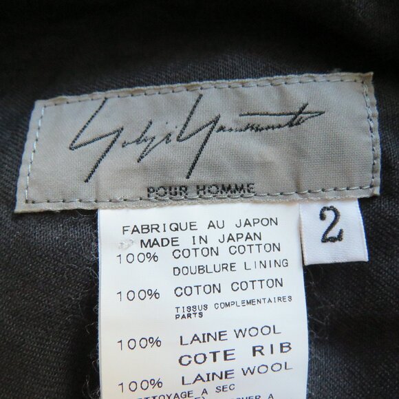 YOHJI YAMAMOTO AW16 Wool Bondage Pants in Black - Men's Size 2 / 30 In Waist - Picture 16 of 16